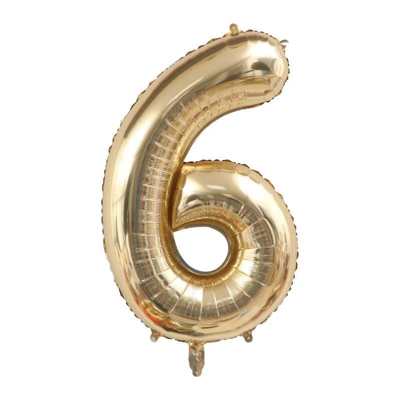 Sifferballong guld - 1 meter
