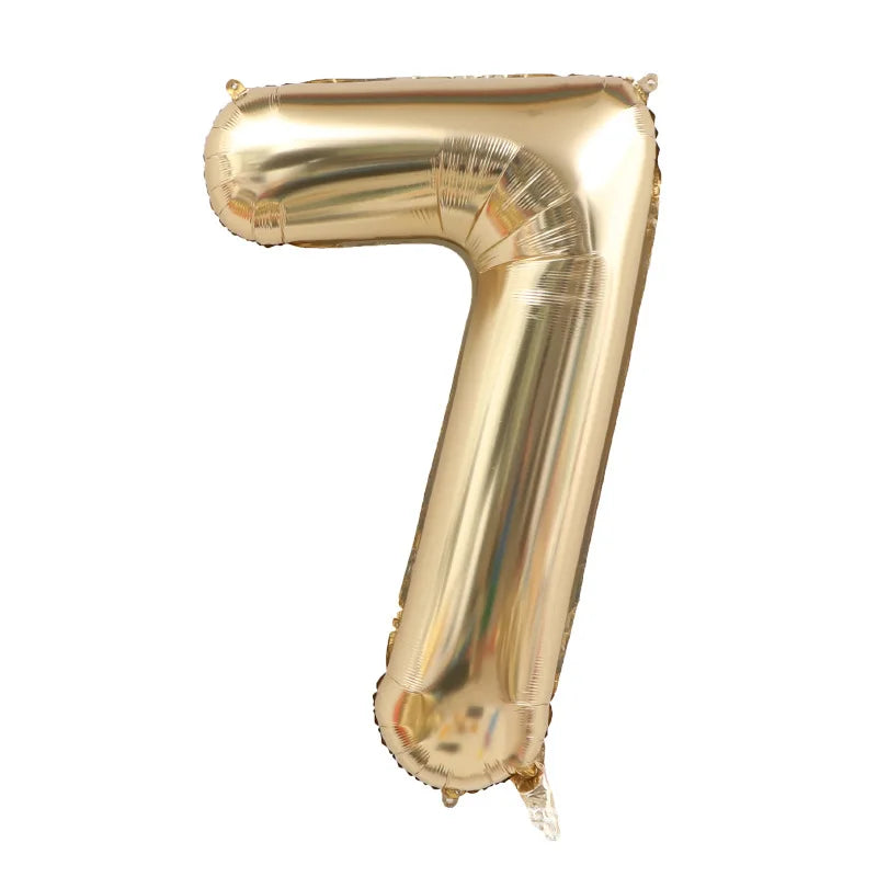 Sifferballong guld - 1 meter