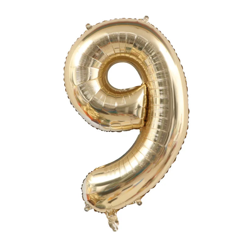 Sifferballong guld - 1 meter