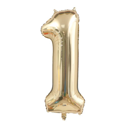 Sifferballong guld - 1 meter