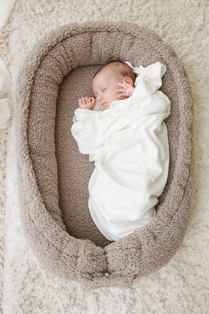 Teddy babynest - Taupe
