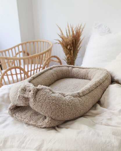 Teddy babynest - Taupe