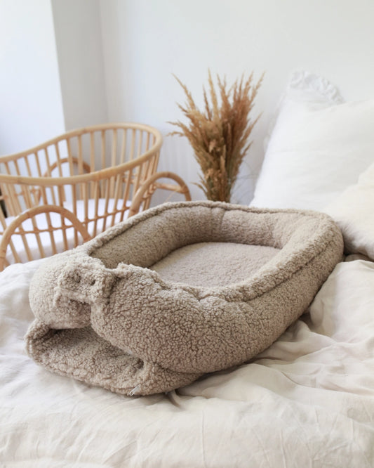 Teddy babynest - Taupe